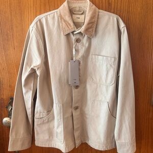 Folk Men's Beige Shirt Jacket